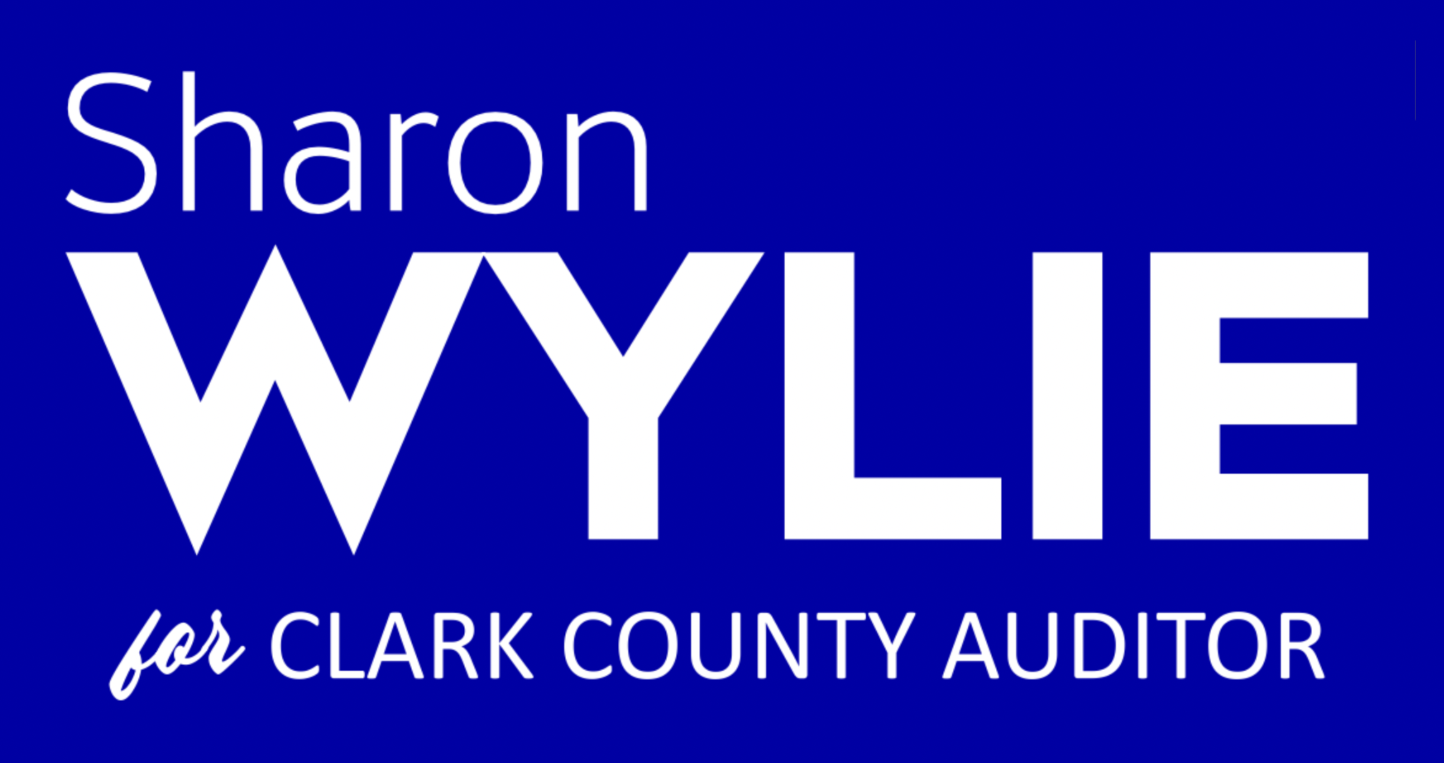 Sharon Wylie 4 Clark County Auditor